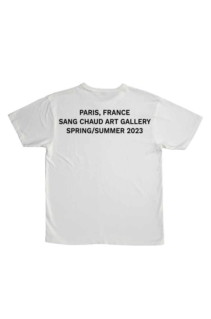 ART GALLERY 2023 KATE MOSS TSHIRT WHITE/BLACK